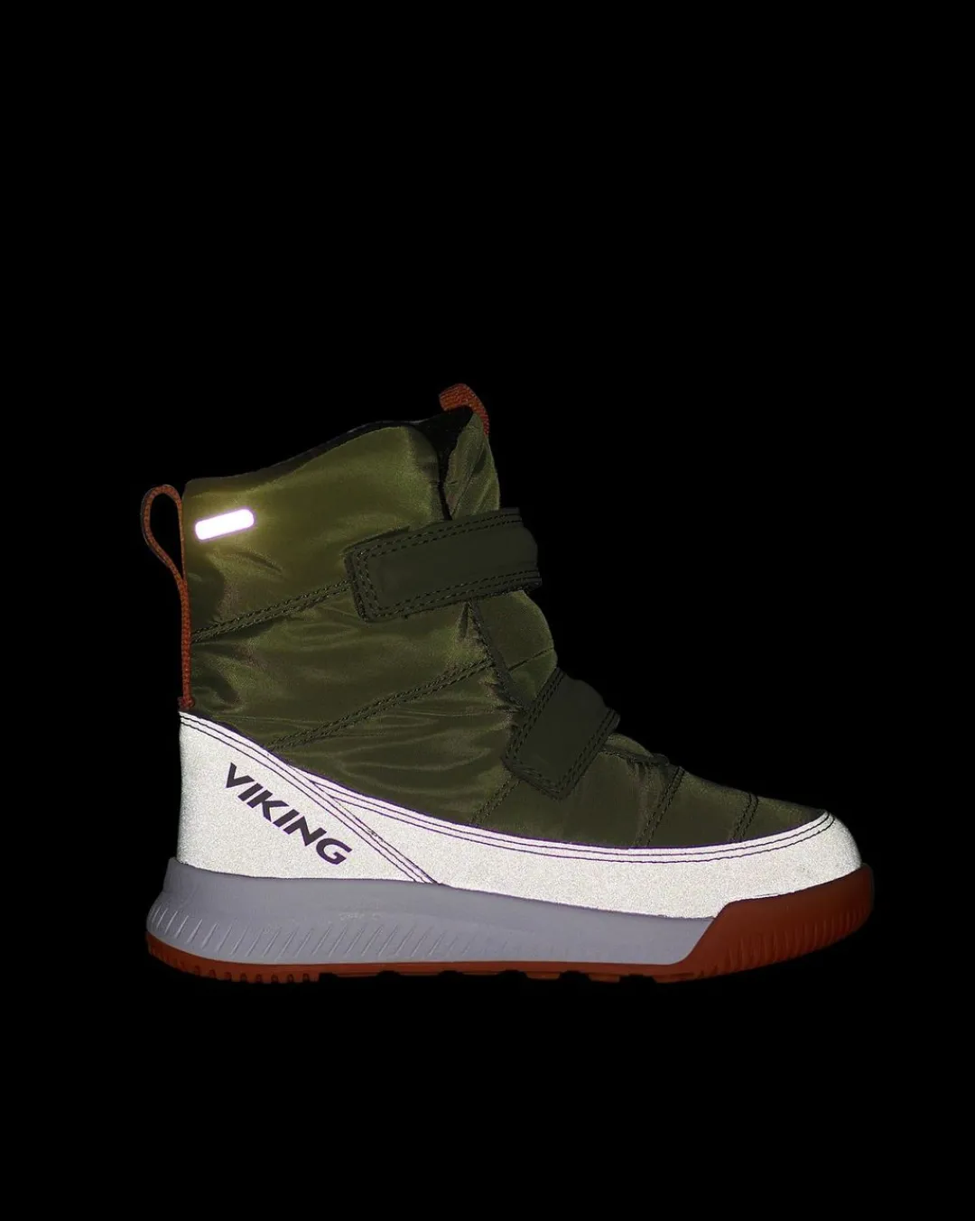 Viking Gore-Tex Barnskor|Vinterskor>Aery Reflex Warm GTX Olive/Red