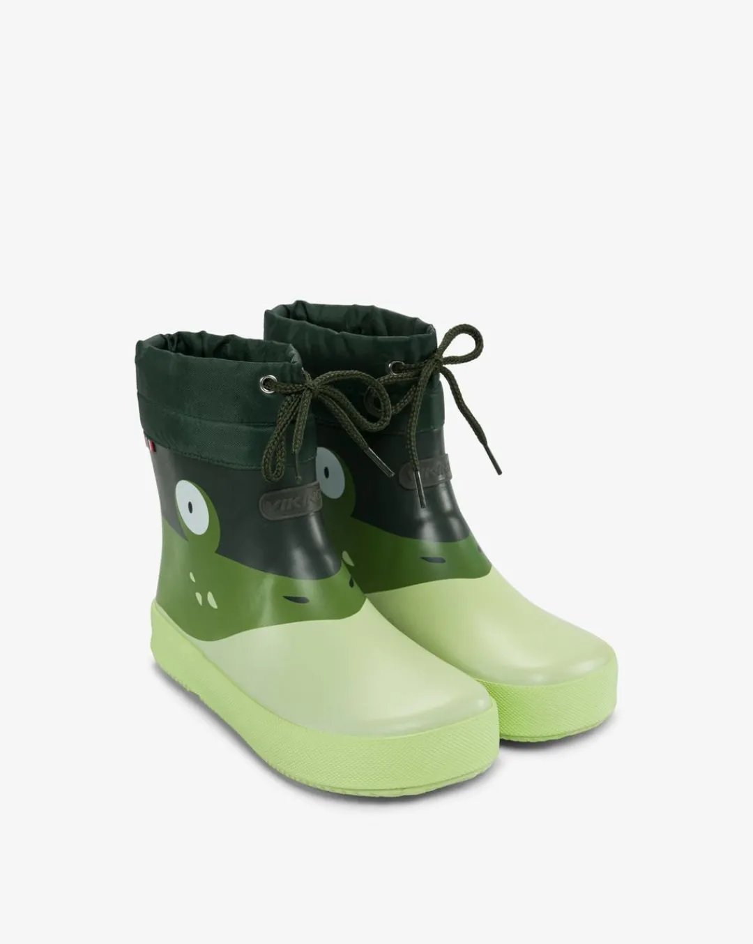 Viking Barfotaskor|Gummistövlar>Alv Barefoot Paw Print Rubber Boot Light Green/Green