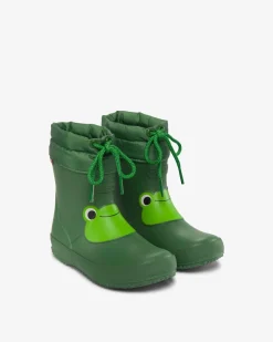 Viking Lära-Gå-Skor|Gummistövlar>Alv Indie Print Rubber Boot Green