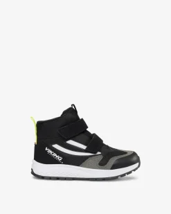 Viking Sneakers|Höstskor / Vårskor>Century Mid WP 2V Black/Lime