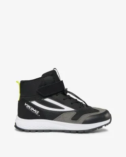 Viking Sneakers|Höstskor / Vårskor>Century Mid WP 1V SL Black/Lime