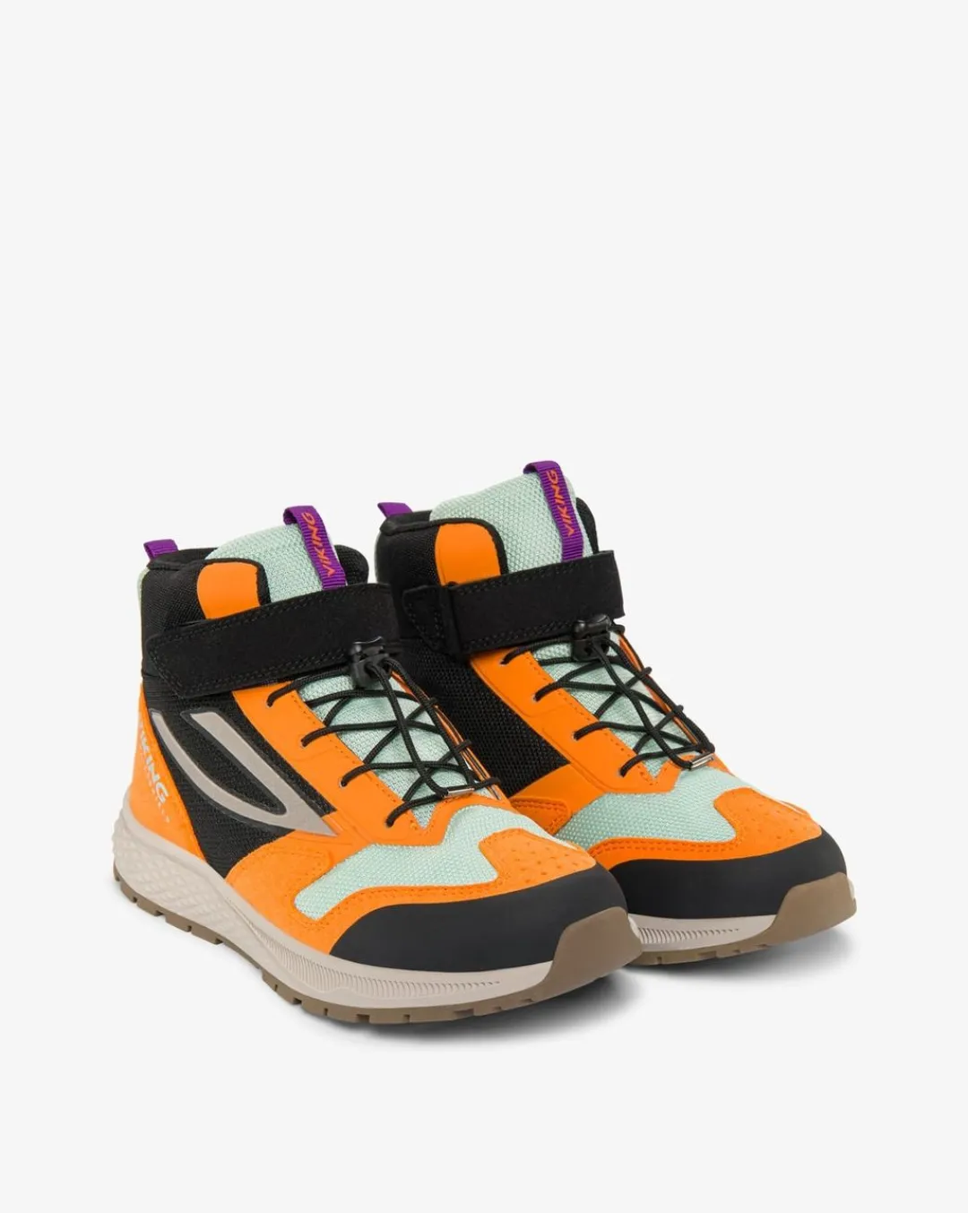 Viking Sneakers|Höstskor / Vårskor>Century Mid WP 1V SL Jr Black/Orange