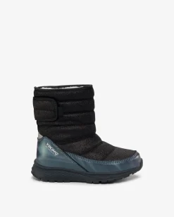 Viking Vinterskor>Equip Glitter Warm WP Pull-on Black