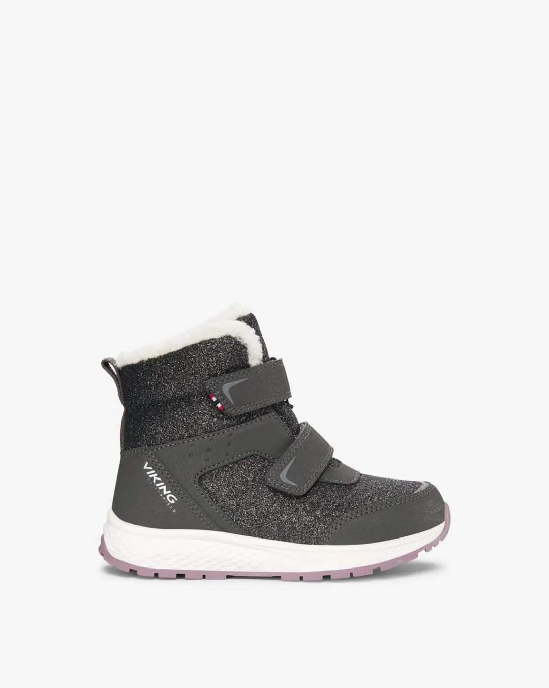 Viking Vinterskor>Equip Warm WP 2V Charcoal/Dusty Pink