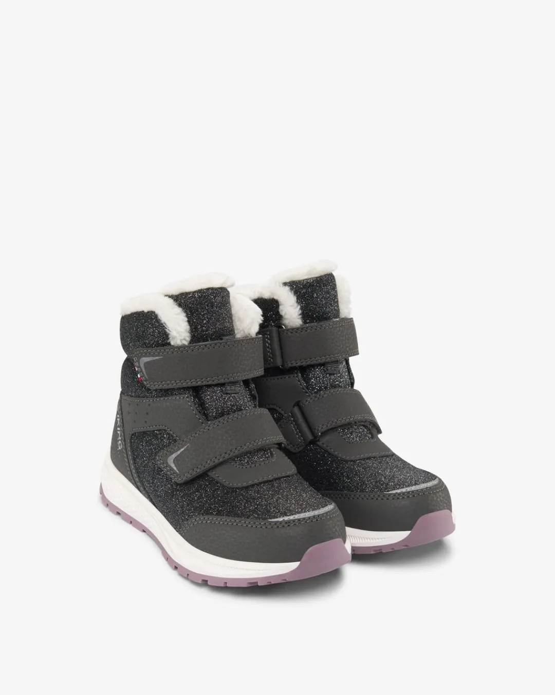Viking Vinterskor>Equip Warm WP 2V Charcoal/Dusty Pink