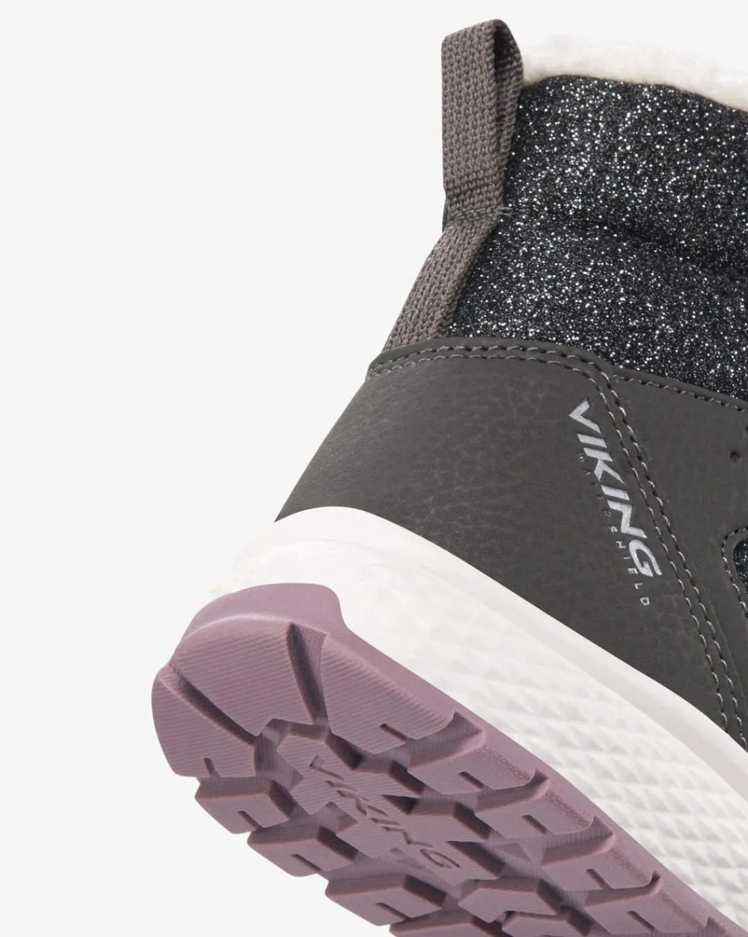 Viking Vinterskor>Equip Warm WP 2V Charcoal/Dusty Pink
