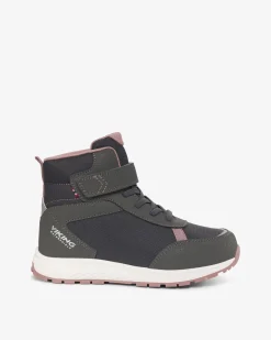 Viking Vinterskor>Equip Warm WP 1V Charcoal/Dusty Pink
