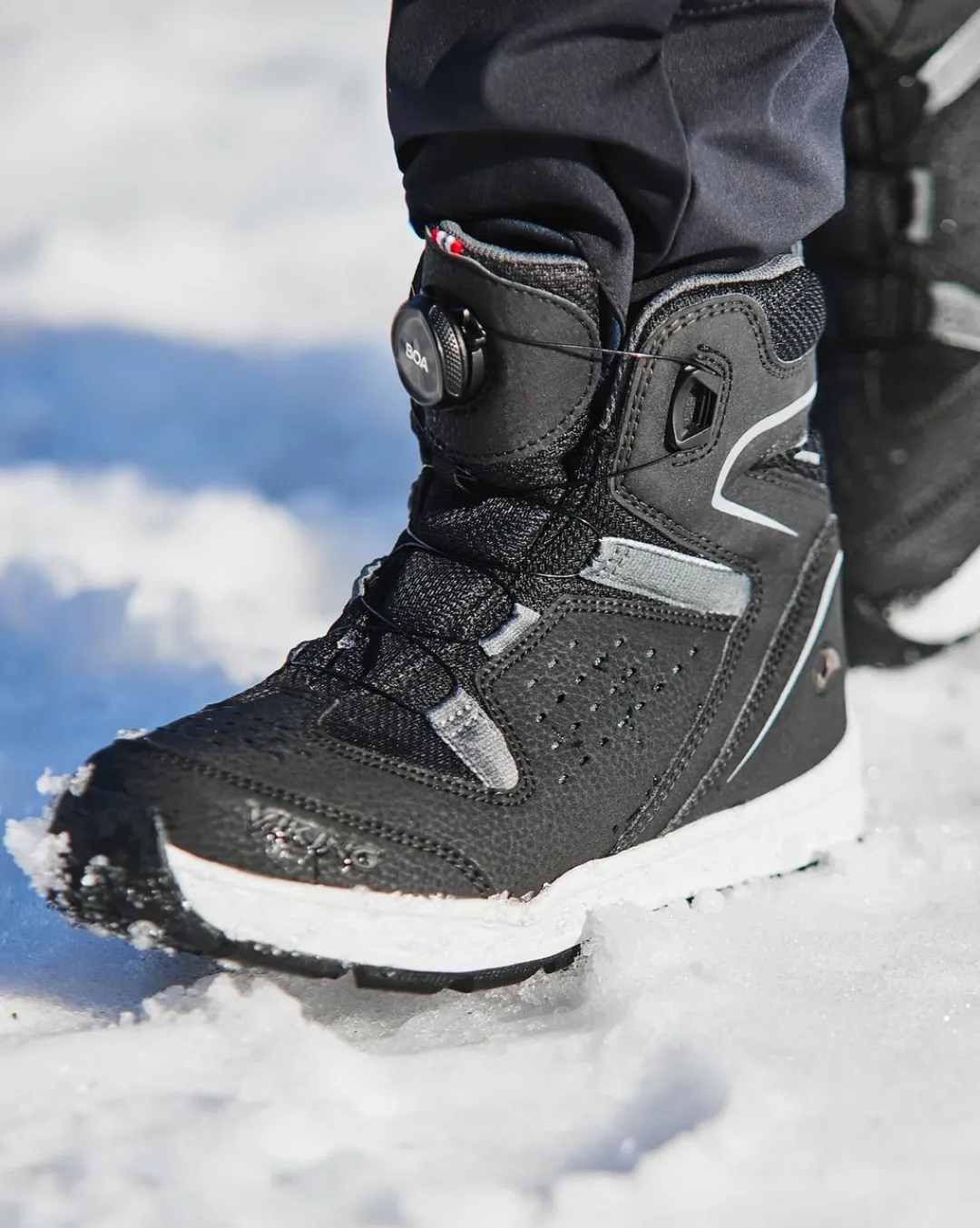 Viking Gore-Tex Barnskor|Vinterskor>Espo Mid Warm GTX BOA Black