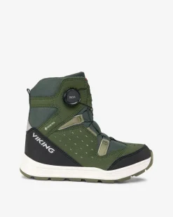 Viking Gore-Tex Barnskor|Vinterskor>Espo Reflex Warm GTX BOA Pine/Olive