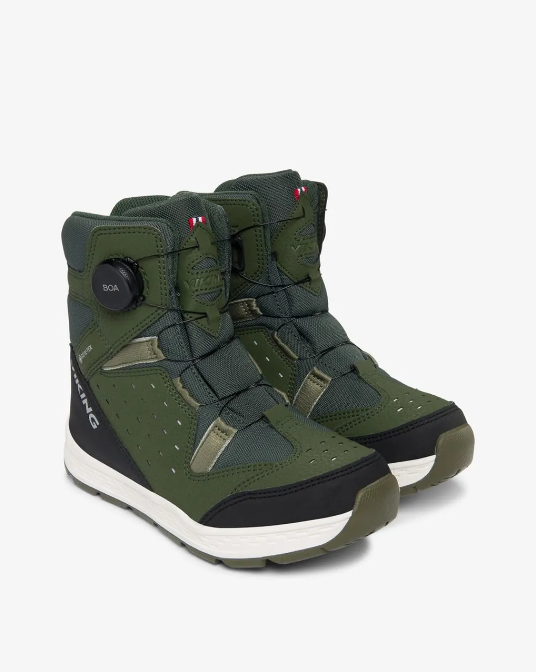 Viking Gore-Tex Barnskor|Vinterskor>Espo Reflex Warm GTX BOA Pine/Olive