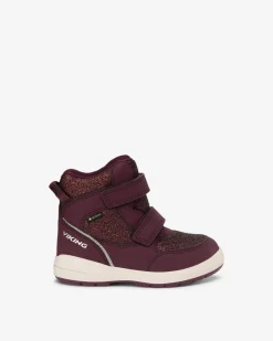 Viking Gore-Tex Barnskor|Vinterskor>Fun Glitter Warm GTX 2V Plum