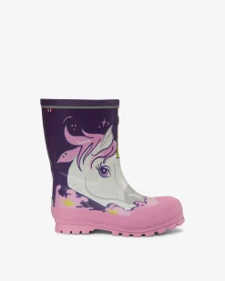 Viking Gummistövlar>Jolly Print Rubber Boots Purple/Multi
