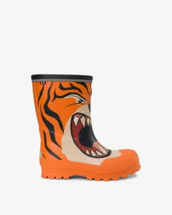 Viking Gummistövlar>Jolly Print Rubber Boots Orange/Multi