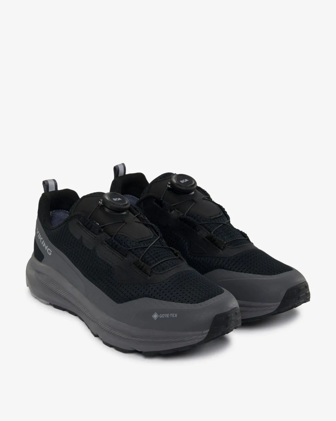 Viking Sneakers|Gore-Tex Herrskor>Motion Low GTX BOA M Black/Charcoal