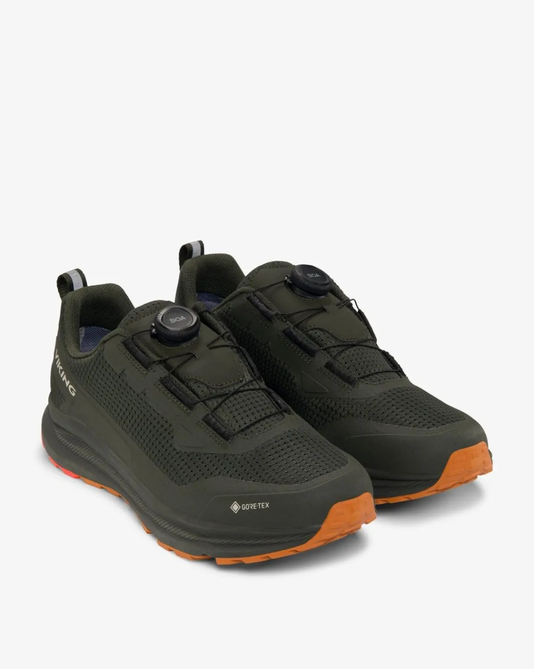 Viking Sneakers|Gore-Tex Herrskor>Motion Low GTX BOA M Pine/Red