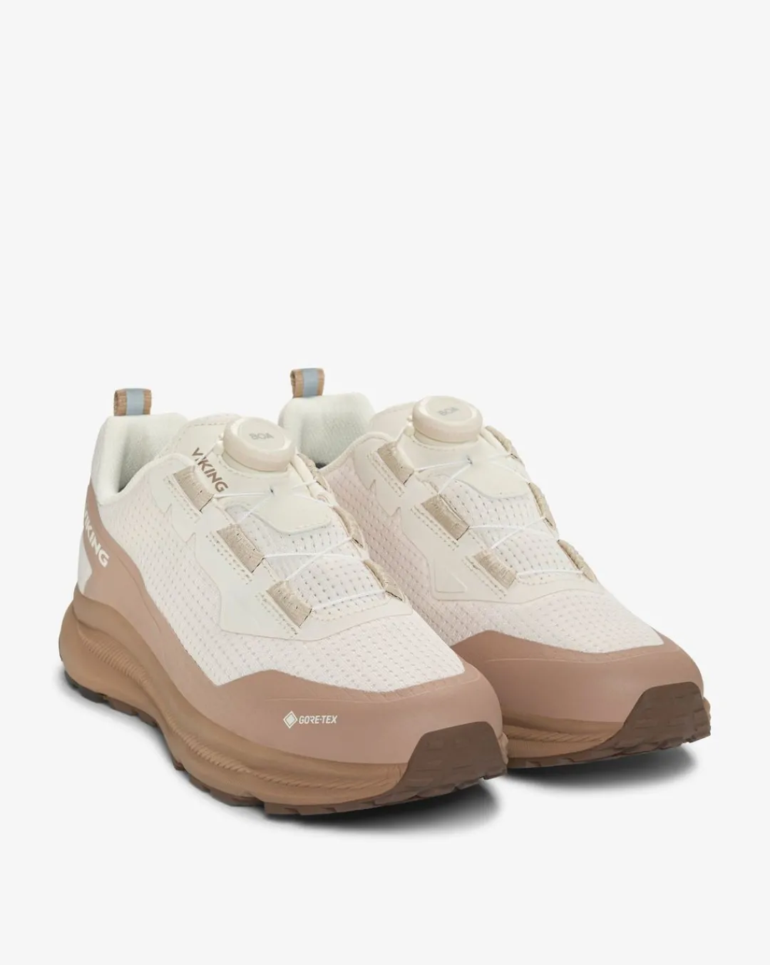 Viking Sneakers|Gore-Tex Damskor>Motion Low GTX BOA W Cream/Brown