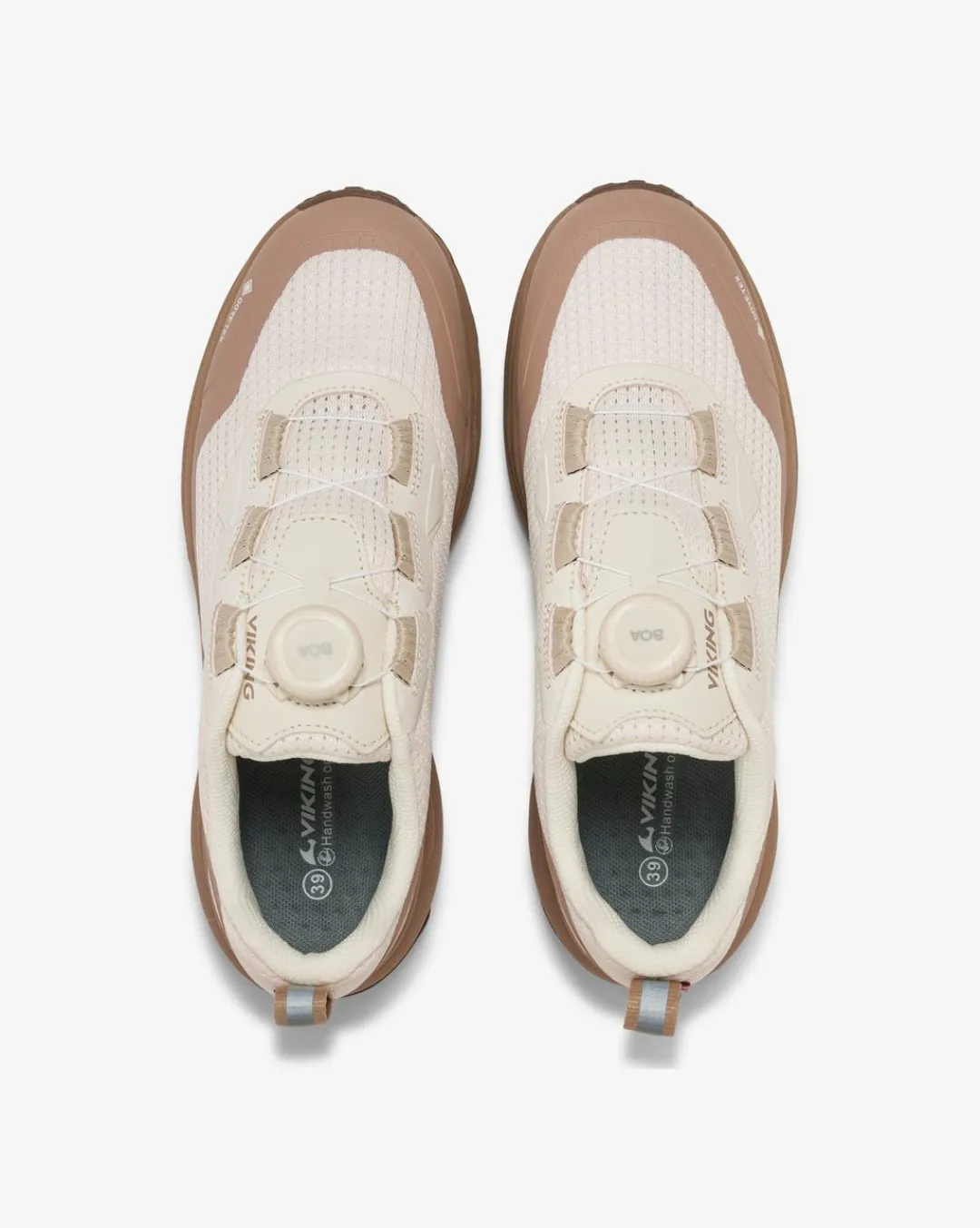 Viking Sneakers|Gore-Tex Damskor>Motion Low GTX BOA W Cream/Brown