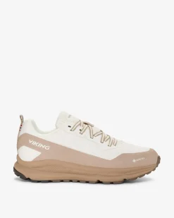Viking Sneakers|Gore-Tex Damskor>Motion Low GTX W Cream/Brown