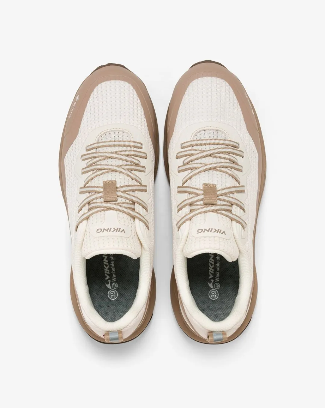 Viking Sneakers|Gore-Tex Damskor>Motion Low GTX W Cream/Brown