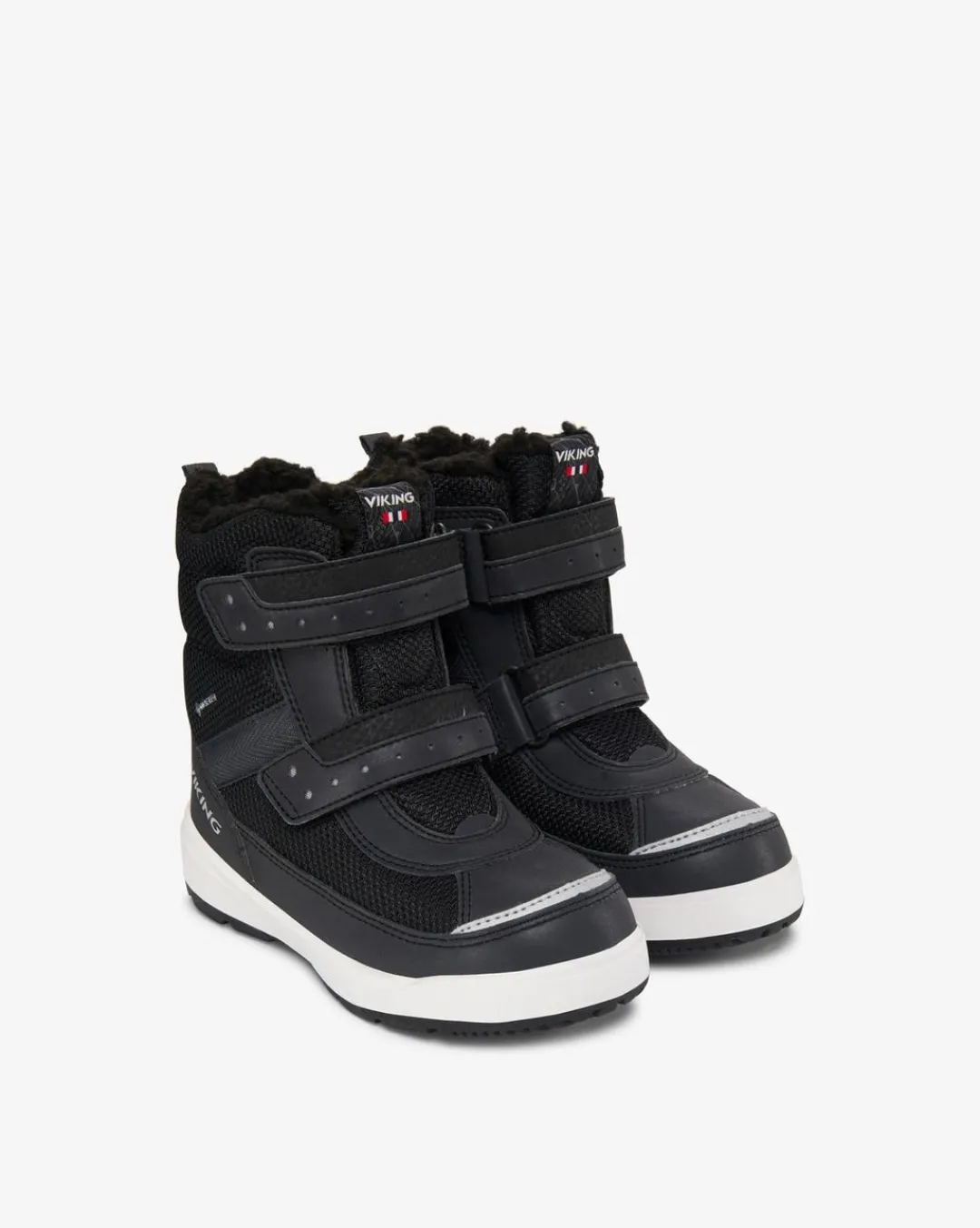 Viking Gore-Tex Barnskor|Vinterskor>Play Reflex Warm GTX 2V Reflective/Black