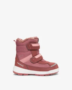 Viking Gore-Tex Barnskor|Vinterskor>Play Reflex Warm GTX 2V Pink/Light Pink