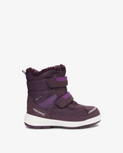 Viking Gore-Tex Barnskor|Vinterskor>Play Reflex Warm GTX 2V Grape/Purple