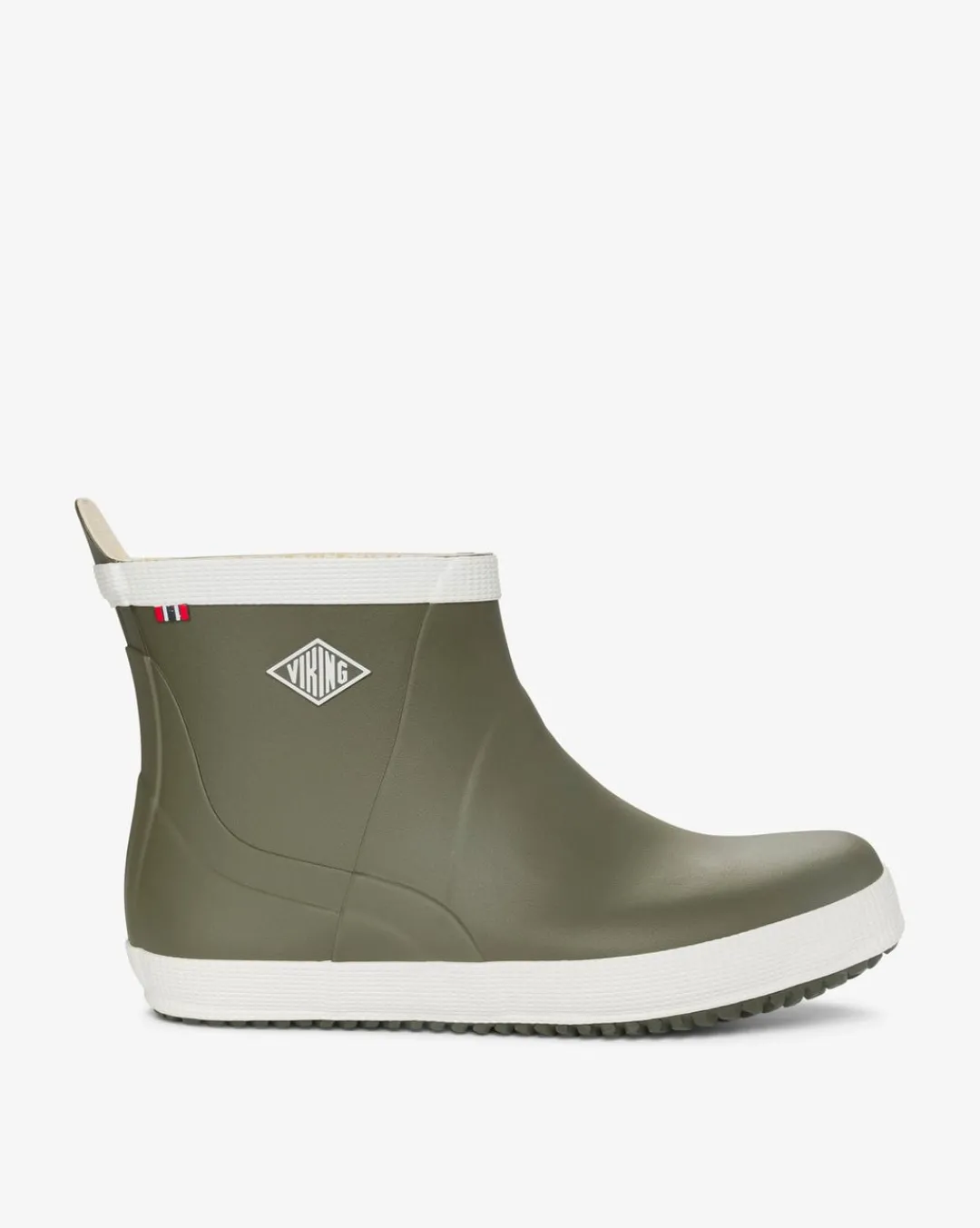 Viking Gummistövlar|Gummistövlar>Seilas Heritage Low Rubber Boot Olive/Eggshell